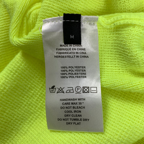 PAUL SMITH Size M Neon Knitted Polyester Turtleneck Pullover