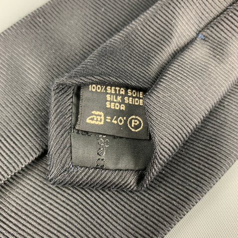 ERMENEGILDO ZEGNA Black Silk Tie