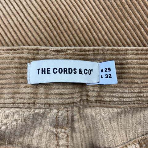THE CORDS & CO Size 29 Tan Cotton Zip Fly Casual Pants