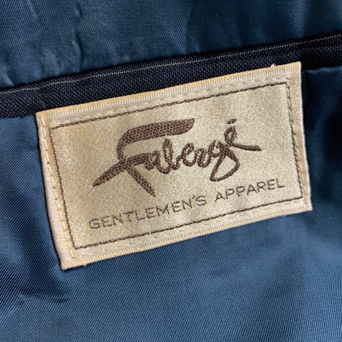 FABERGE Size 40 Navy Cream Pinstripe Single breasted 32 30 Suit