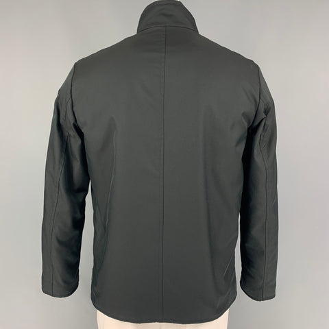 ARMANI COLLEZIONI Size 40 Black Polyamide Blend Jacket