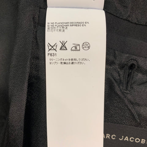 MARC JACOBS Size 38 Black Wool Polyester Tuxedo Sport Coat