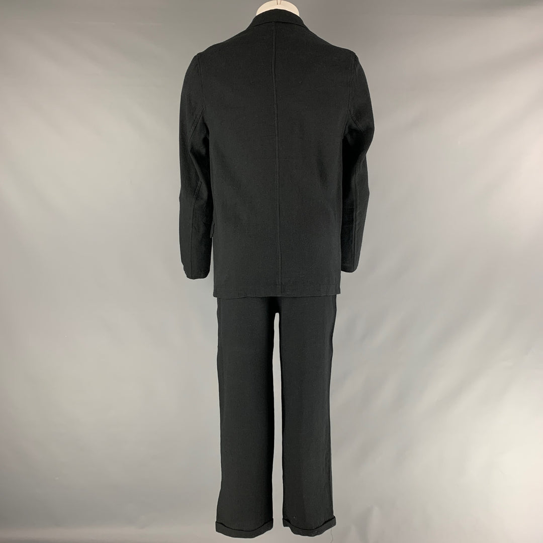 OUR LEGACY Size 38 Black Wool Blend Single Breasted Suit
