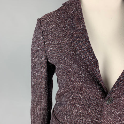 EMPORIO ARMANI Size 10 Purple Grey Heather Jacket Blazer