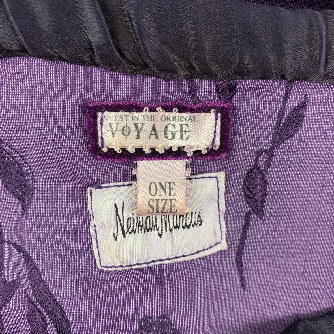 VOYAGE Size 4 Purple Viscose Floral Pencil Skirt