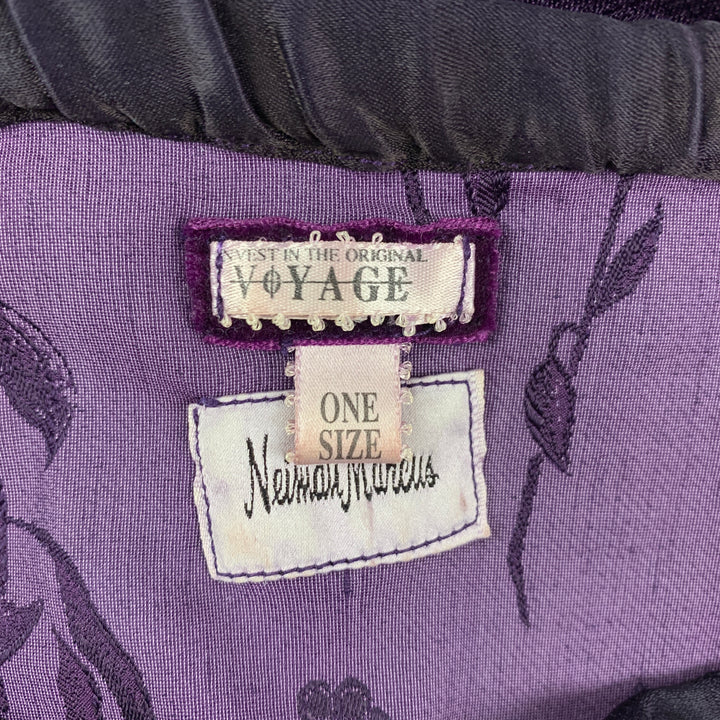 VOYAGE Size 4 Purple Viscose Floral Pencil Skirt
