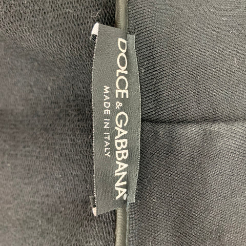 DOLCE & GABBANA Size 40 Black Cotton Hoodie Jacket