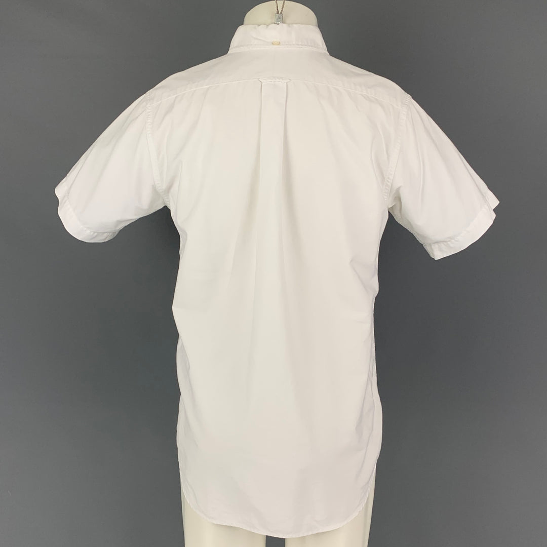 ENGINEERED GARMENTS Size M White Cotton Short Sleeve Shirt