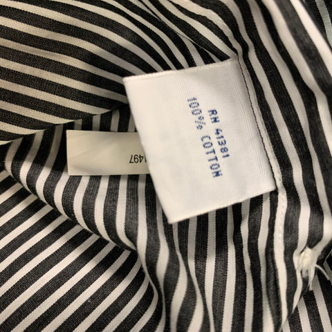 RALPH LAUREN Size S Black & White Stripe Cotton Button Down Long Sleeve Shirt