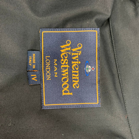 VIVIENNE WESTWOOD MAN Size XL Black Cotton Snaps Long Sleeve Shirt