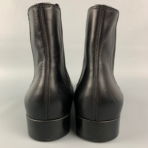 MARC JACOBS Talla 11 Botas Chelsea de cuero negro