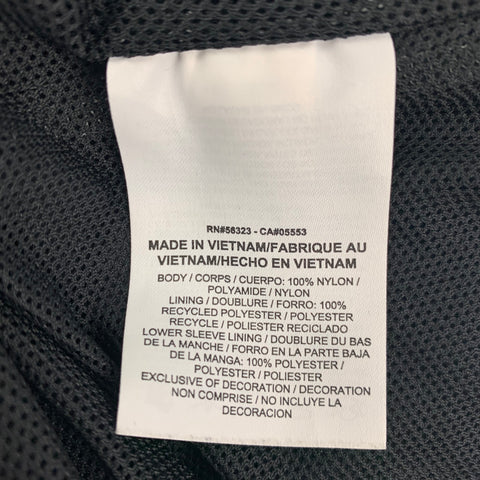 NIKE Size M Silver Black Two Toned Nylon Windbreaker Jacket
