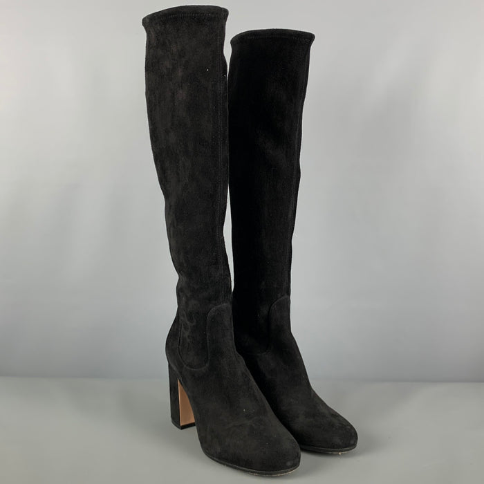 GIANVITO ROSSI Size 7.5 Black Pull On Boots