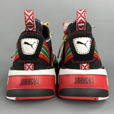 PUMA x JAHNKOY Size 10.5 Multi-Color Mixed Materials Lace Up Sneakers