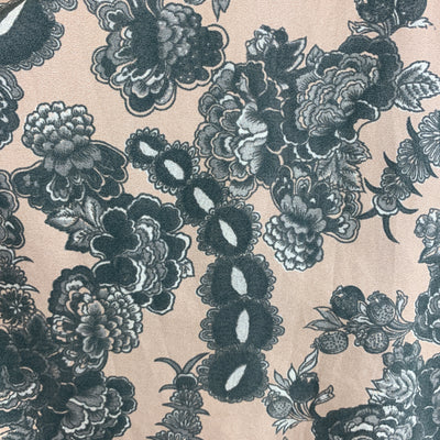 DRIES VAN NOTEN Size XL Gold & Green Floral Cotton Bronze Hem Short Sleeve Shirt
