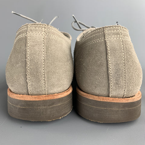 PAUL SMITH Talla 12 Zapatos con cordones de ante gris claro