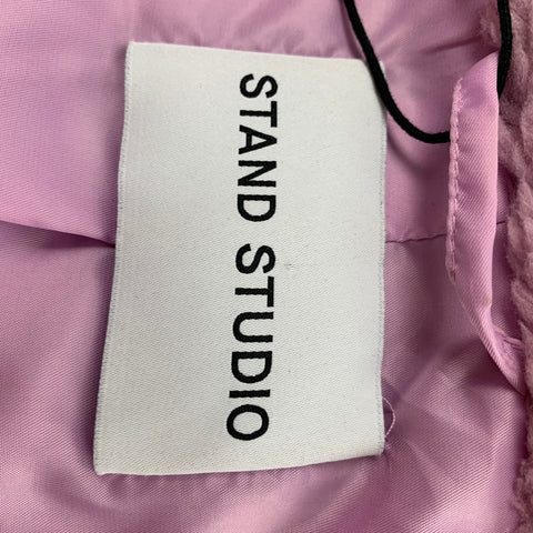 STAND STUDIO Abrigo Maria de piel sintética de poliéster lavanda Talla S