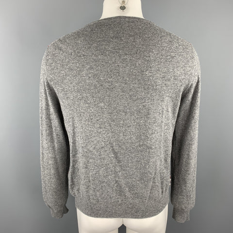 RODA Size M Grey Dots Wool / Cashmere Crew-Neck Pullover