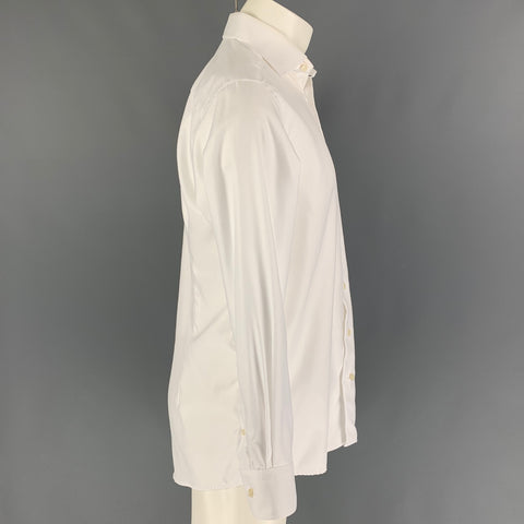 ETON Taille S Chemise à manches longues boutonnée en coton blanc
