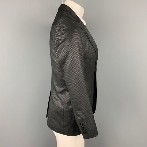 VERSACE COLLECTION Trend Size 36 Black Metallic Viscose Blend Sport Coat