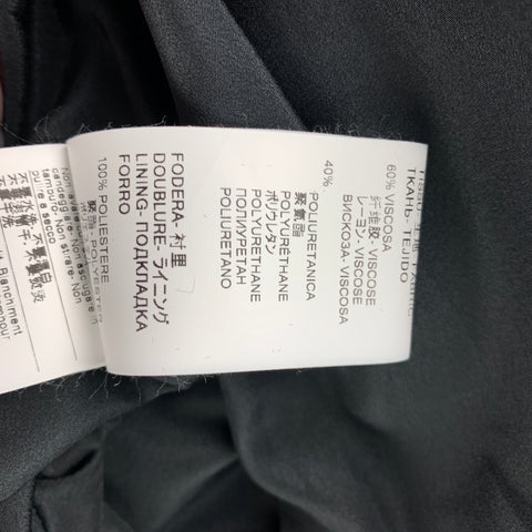 MSGM Giubbino Size 8 Silver & Black Viscose Blend Bomber Jacket