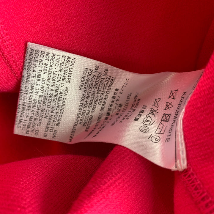 GIORGIO ARMANI Size 0 Fuchsia Viscose / Polyester Mid-Calf Pencil Skirt