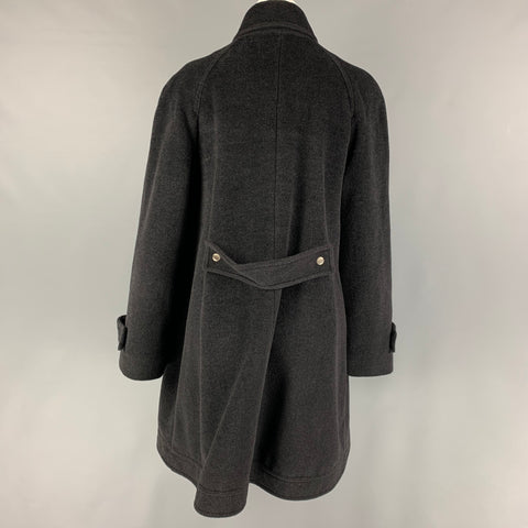 DANA BUCHMAN Size 10 Black Angora Blend Coat