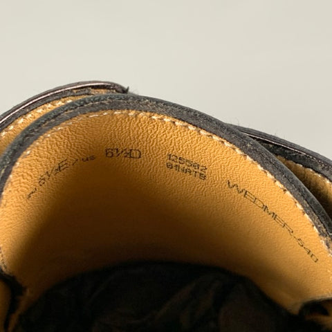BALLY Size 6.5 Black Leather Lace Up Shoes