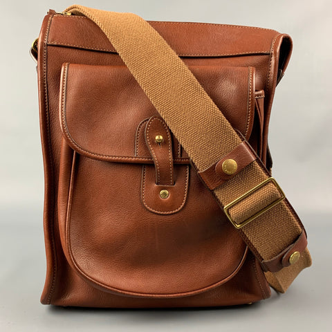 Vintage GHURKA Tan Leather Messenger Bag
