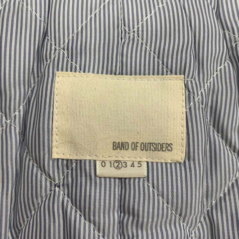 BAND OF OUTSIDERS Talla 36 Chaleco de algodón de lana a rayas verde burdeos