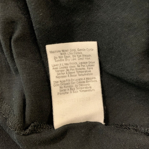 DKNY Camiseta de manga corta de algodón liso negra talla M