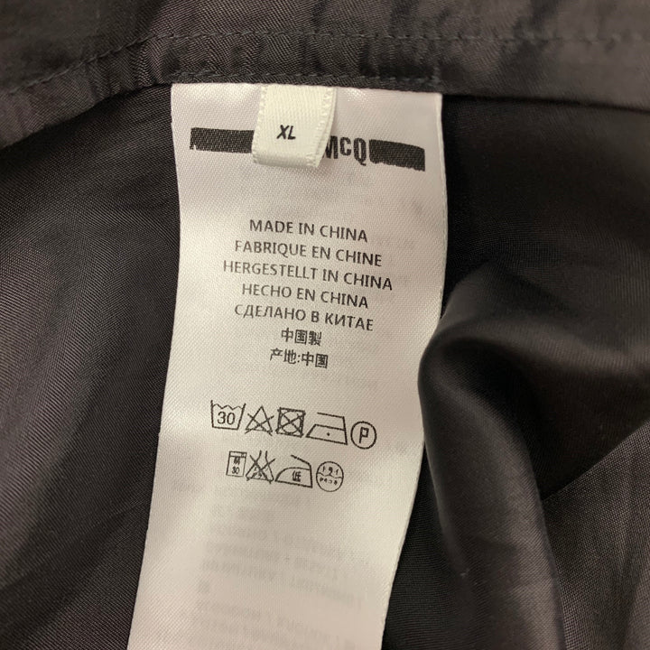 MCQ by ALEXANDER MCQUEEN Size XL Charcoal Short Sleeve Shirt