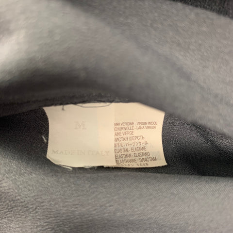BRUNELLO CUCINELLI Taille M Robe à manches courtes en laine grise bicolore