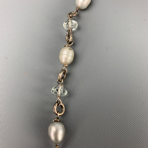 VINTAGE Silver Tone Metal Choker Alana Love Necklace