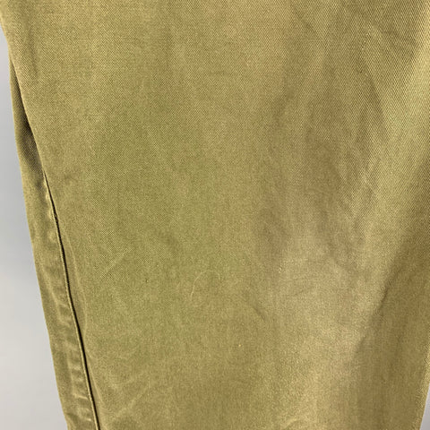 A.P.C. Size 34 Green Cotton Jean Cut Casual Pants