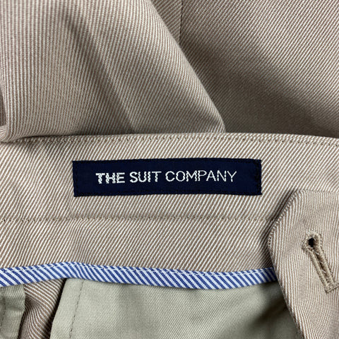 THE SUIT COMPANY Size 30 Khaki Cotton Casual Pants