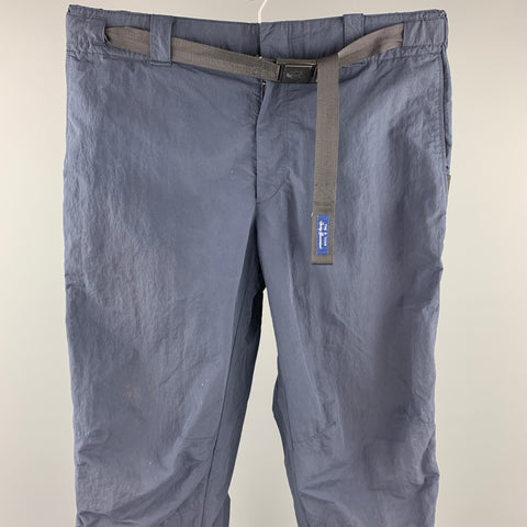 RAG & BONE Size 34 Navy Nylon / Cotton Zip Fly Casual Pants