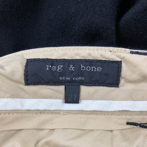 RAG & BONE Size 4 Black Wool Straight Leg Dress Pants