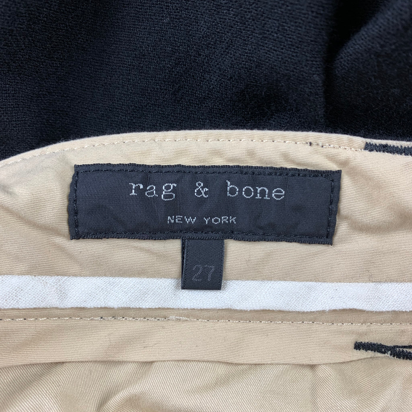 RAG & BONE Size 4 Black Wool Straight Leg Dress Pants
