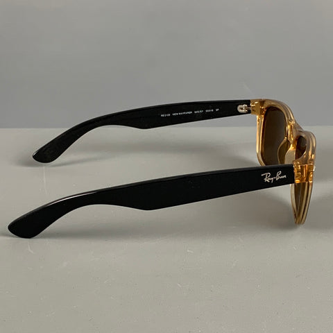 RAY-BAN Amber Black Two Tone Acetate Sunglasses & Eyewear