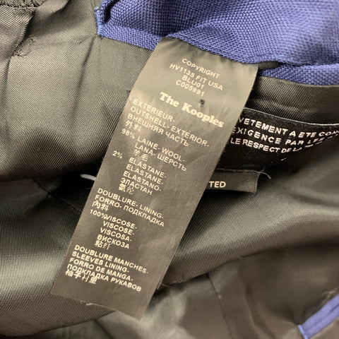 THE KOOPLES Size 38 Navy Wool Notch Lapel Sport Coat