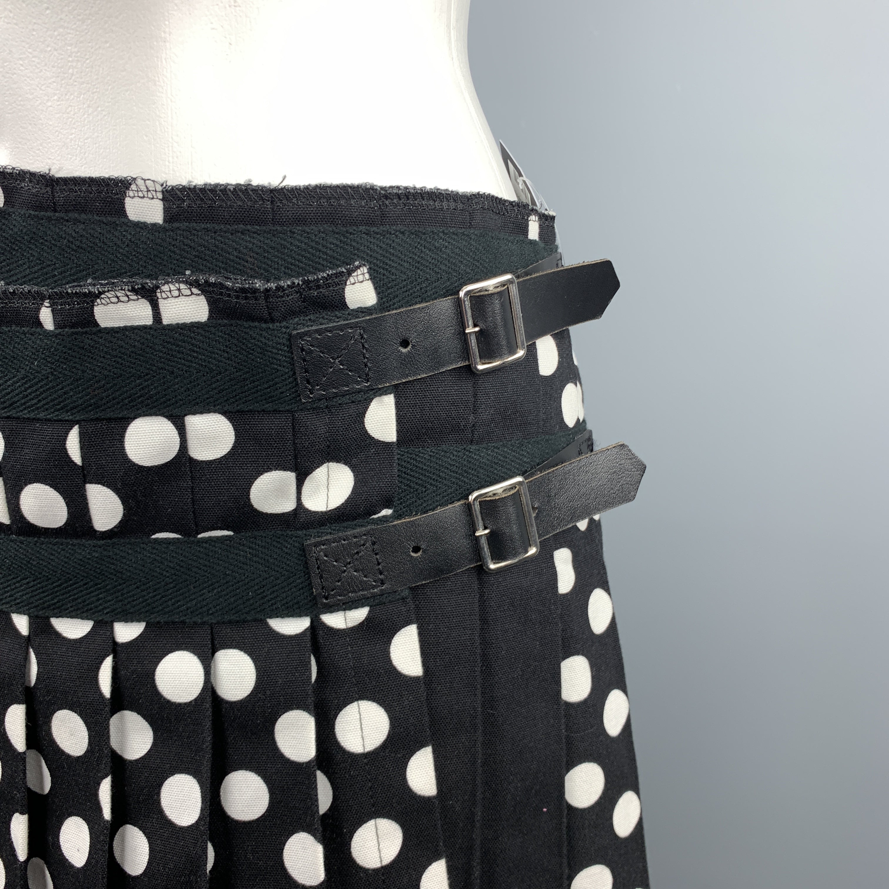 Comme des Garçons Polka dot Bomber Skirt Comme des Garçons // Blue & White Polka Dot Skirt – VSP