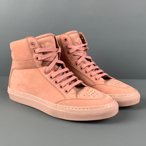 Zapatillas altas perforadas de ante rosa talla 6 KOIO