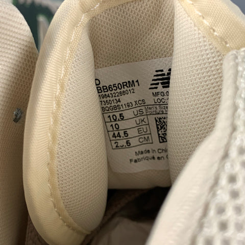 NEW BALANCE x AIME LEON DORE Size 10.5 Green Beige Color Block Leather High Top Sneakers