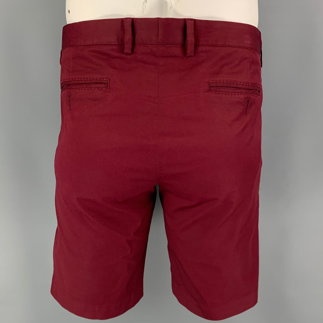 DOLCE & GABBANA Size 36 Burgundy Cotton Chino Shorts