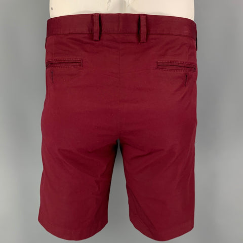 DOLCE & GABBANA Size 36 Burgundy Cotton Chino Shorts