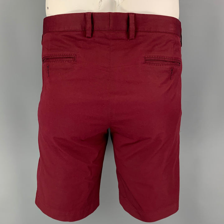 DOLCE & GABBANA Size 36 Burgundy Cotton Chino Shorts