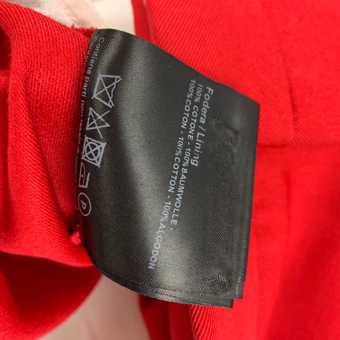 CALVIN KLEIN 205W39NYC Size 32 Red Wool Zip Fly Dress Pants