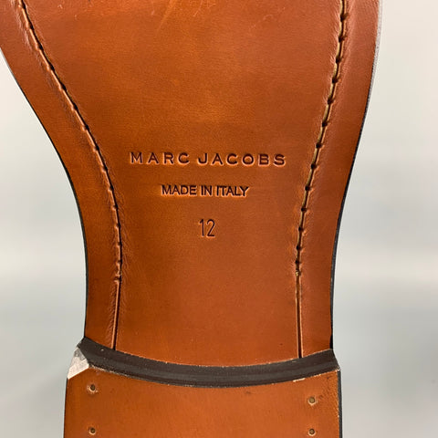MARC JACOBS Size 12 Brown Leather Lace Up Ankle Boots