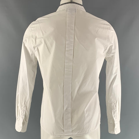 3.1 PHILLIP LIM Size S White Solid Cotton Button Up  Long Sleeve Shirt
